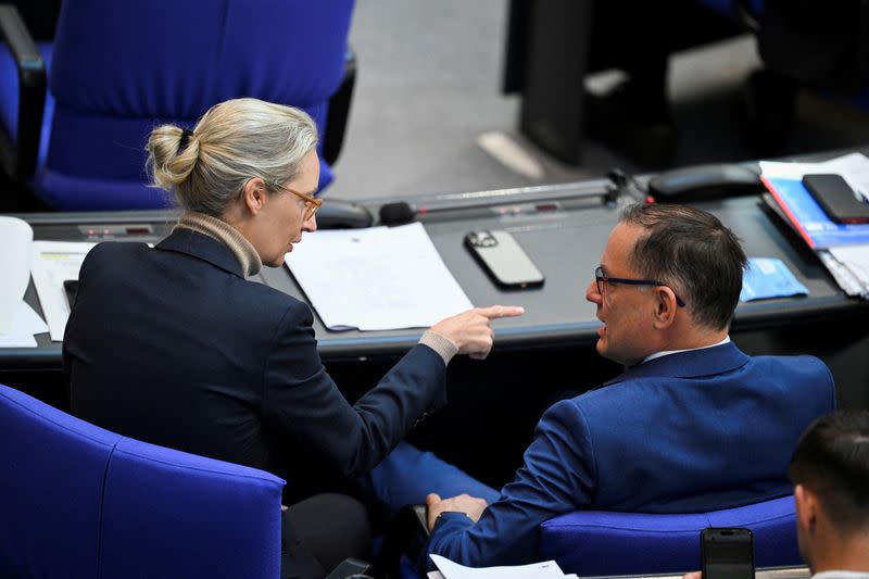 FILE PHOTO: Plenary session of the lower house of parliament, Bundestag, in Berlin