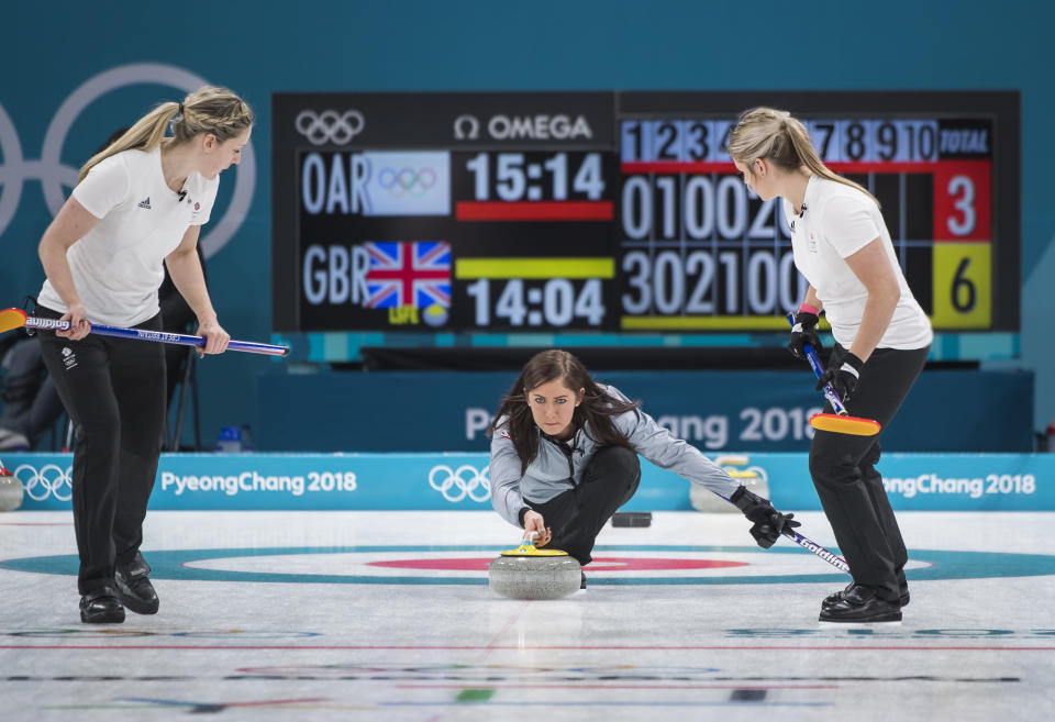 Eve Muirhead and the TeamGB rink got off to a good start (Andy J Ryan/ TeamGB)