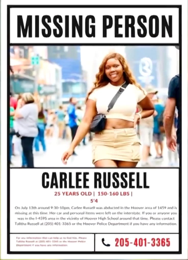 Carlee Russell, Missing Posters, TODAY Interview