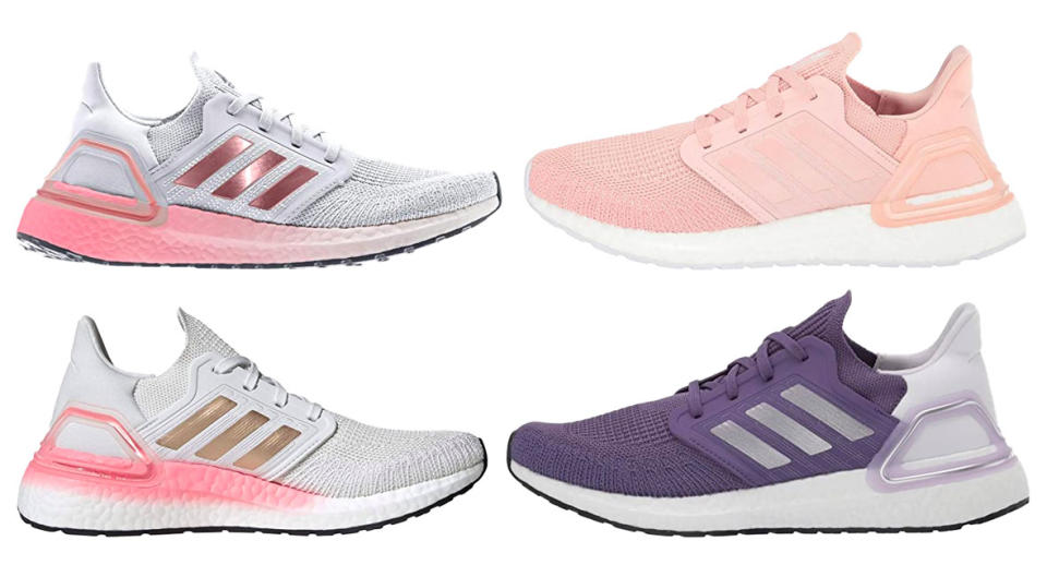 Adidas Running Ultraboost 20 running shoes are up to $60 off. (Photo: Zappos)
