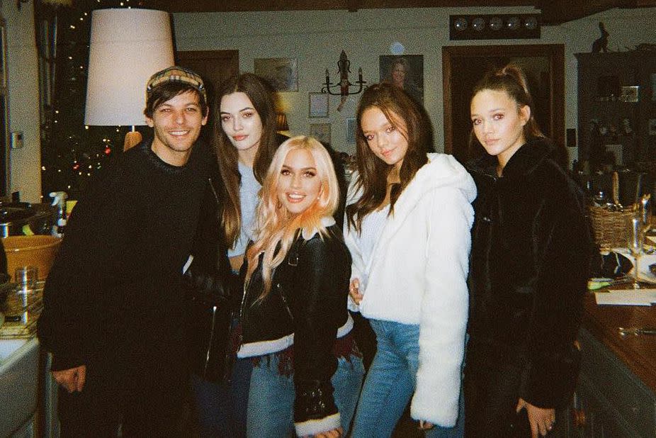 <p>Félicité Tomlinson/Instagram</p> Louis Tomlinson with his siblings: Félicité, Charlotte “Lottie” and twins Phoebe and Daisy.