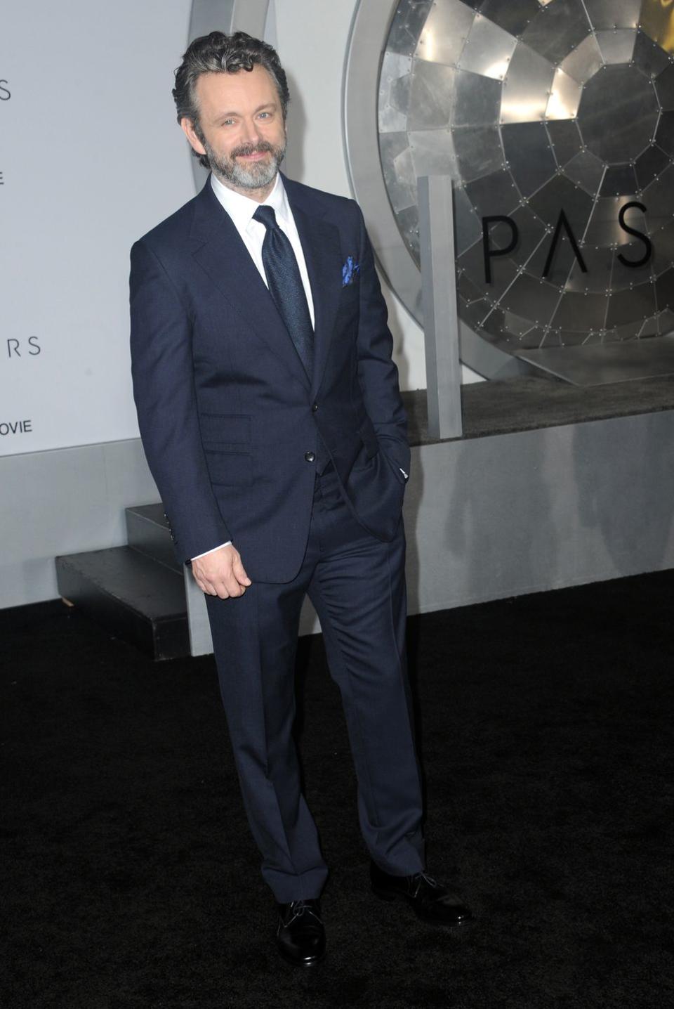 Michael Sheen arrives for the Premiere Of Columbia Pictures' 'Passengers'