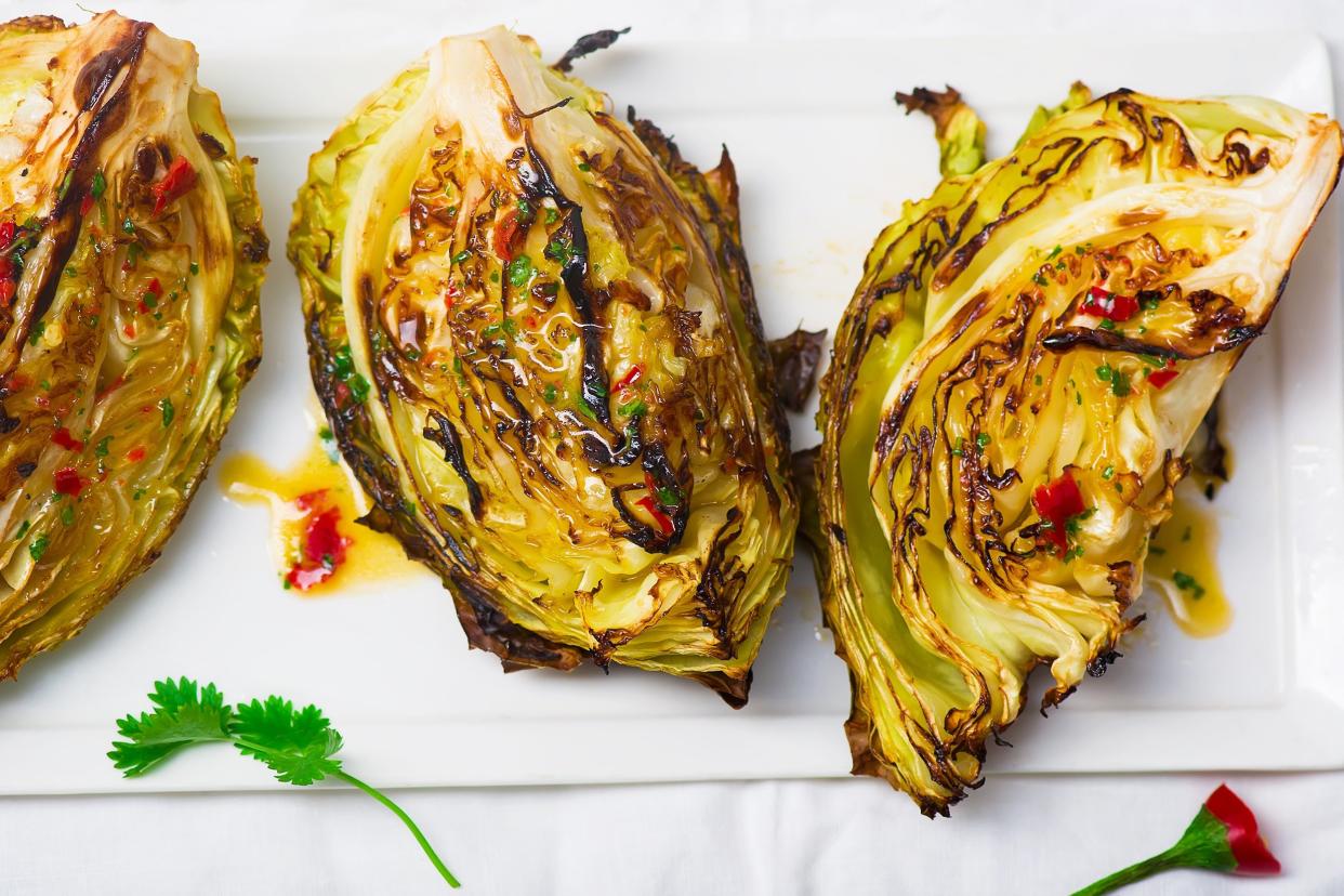 Spicy Grilled Cabbage