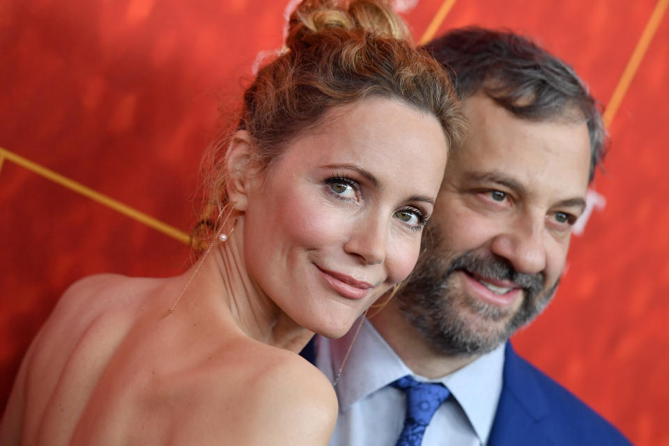 Leslie Mann and Judd Apatow. Image via Getty Images.