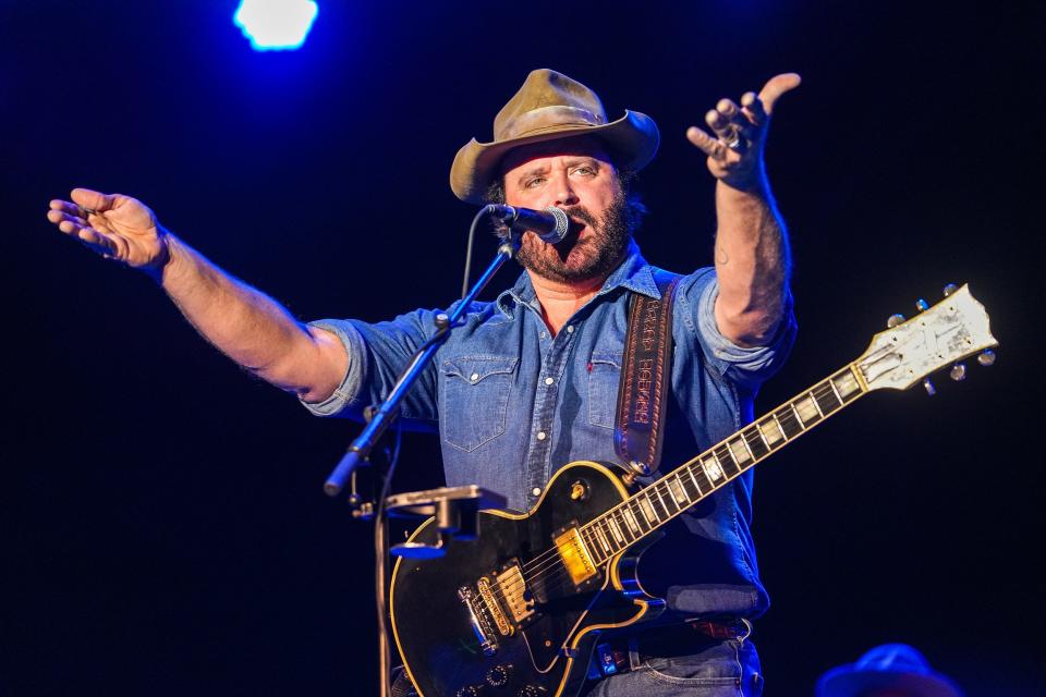 Randy Houser performs on the first day of Country Thunder on Thursday, April 7, 2022, in Florence.