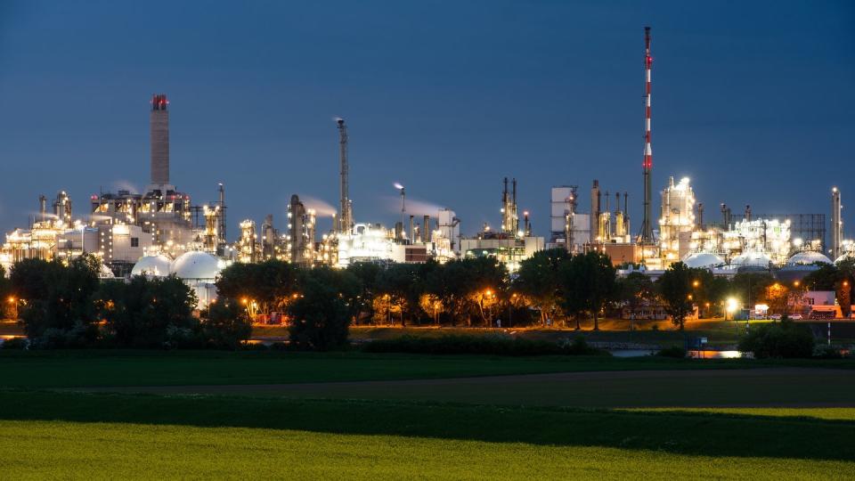 Der Produktionsstandort des Chemie-Konzerns BASF in Lufwigshafen. Foto: Andreas Arnold