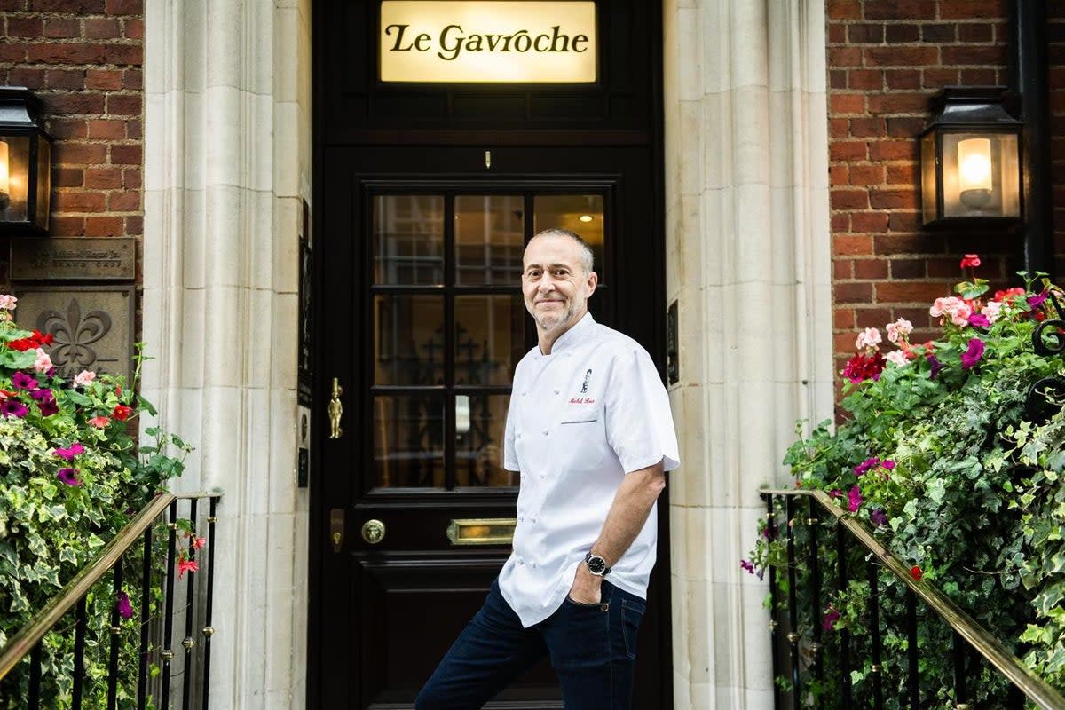 London institution: Michel Roux Jr outside Gavroche  (Issy Croker)