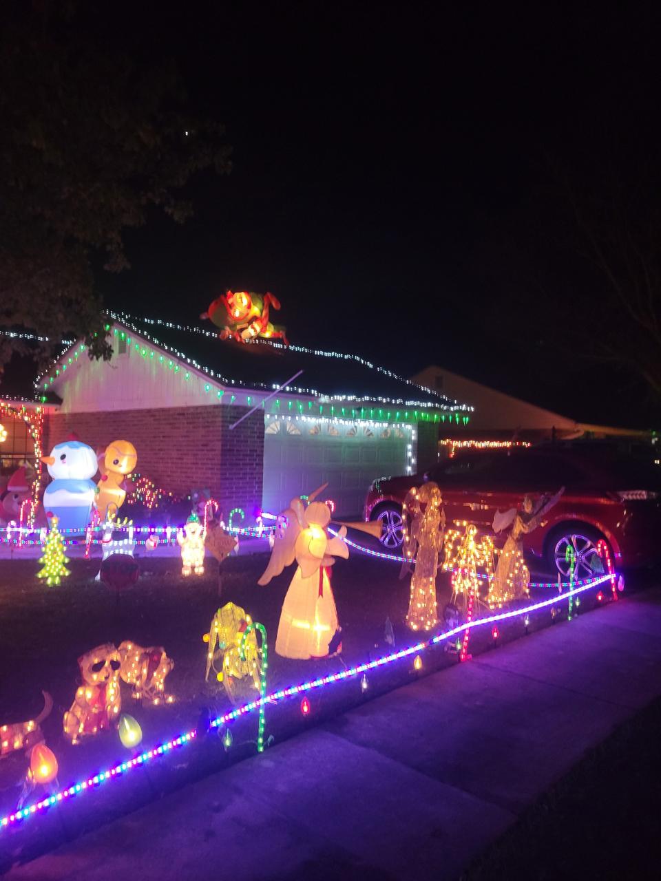 Leon Joiner's display has more than 10,000 lights.