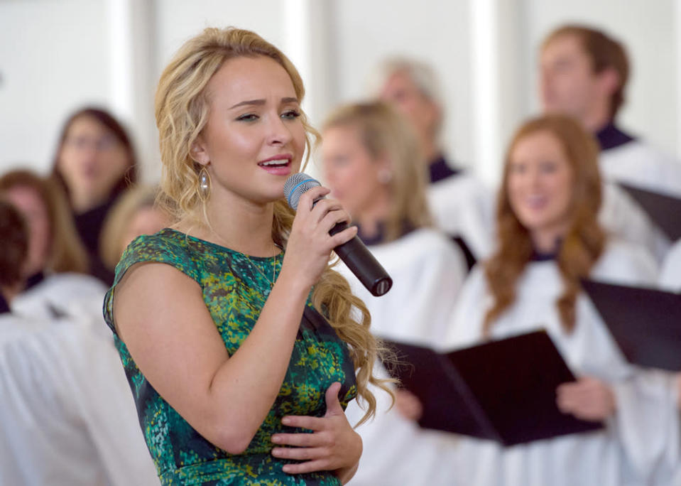 Hayden Panettiere in the "Nashville" episode, "Where He Leads Me."