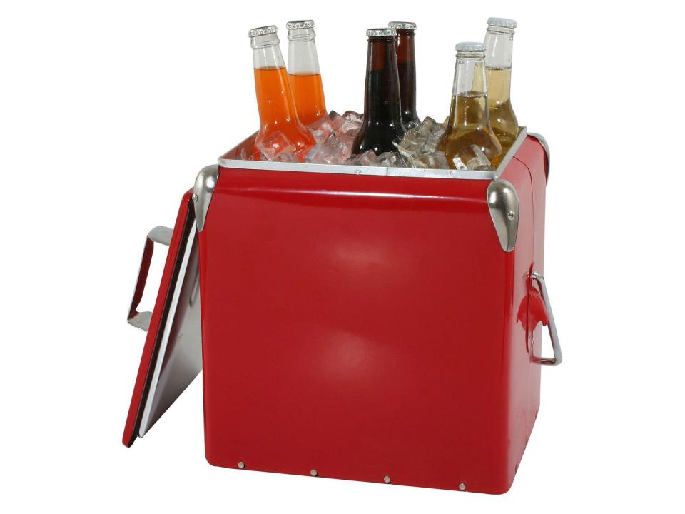 AmeriHome Retro Style Picnic Cooler