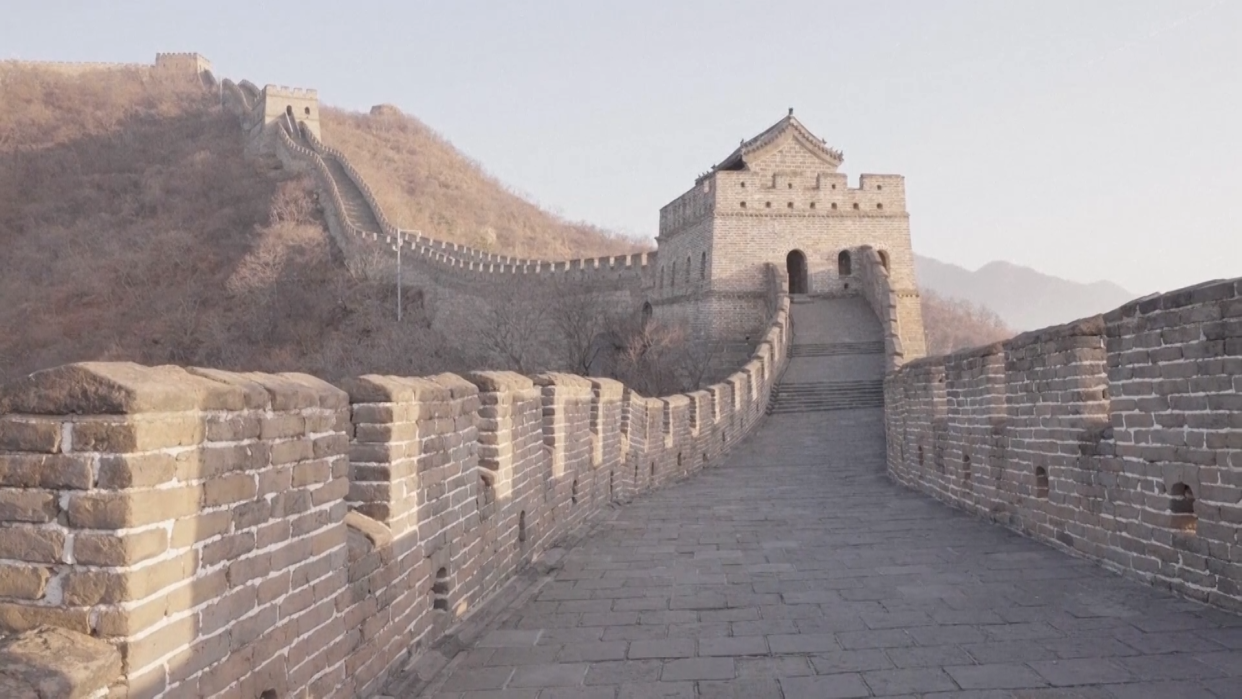 A still image of the Great Wall of China grabbed from video taken during Jamie McDonald's trip. Travelport sent McDonald to explore the Seven Modern Wonders of the World to test if its "modern retail platform" could make "the world’s most complex trip simple."