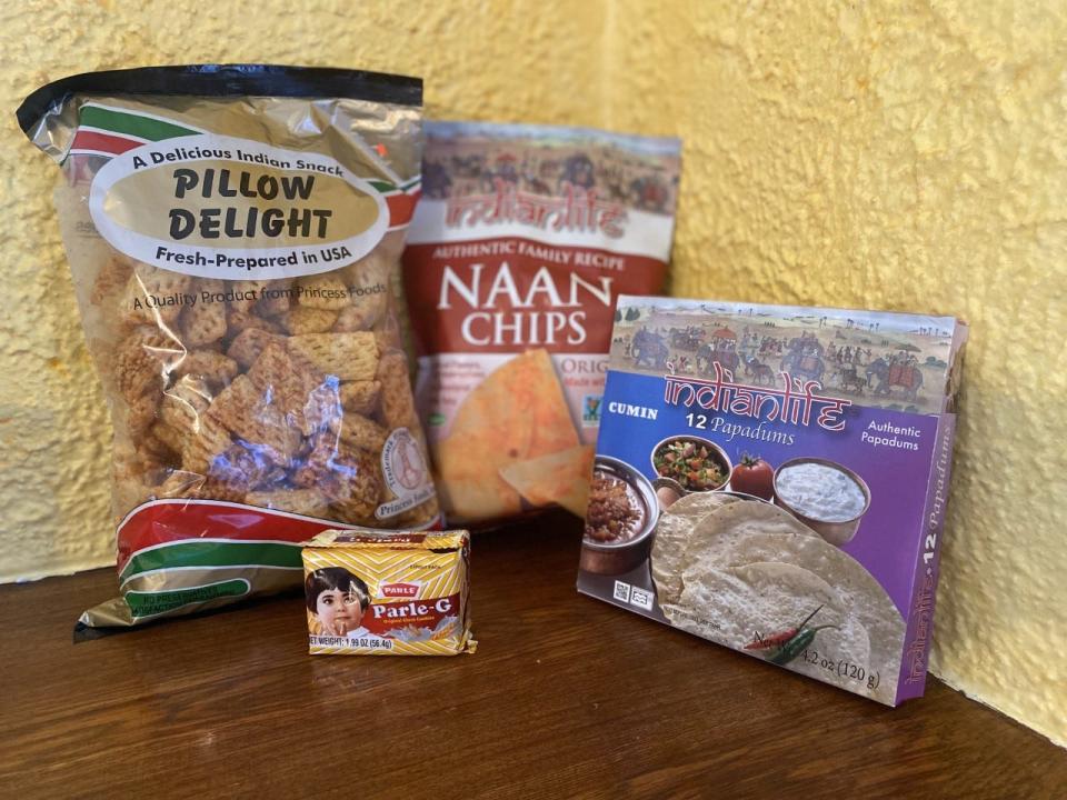 India will bring dozens of athletes to the Olympic Games, and a local grocery will bring plenty of snacks. Pillow Delights, Naan Chips, Parle-G and Papadums are amonth the treats.