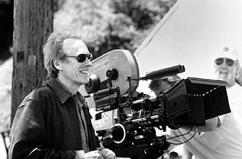 Clint Eastwood behind the director's chair for Warner Brothers' True Crime - 1999