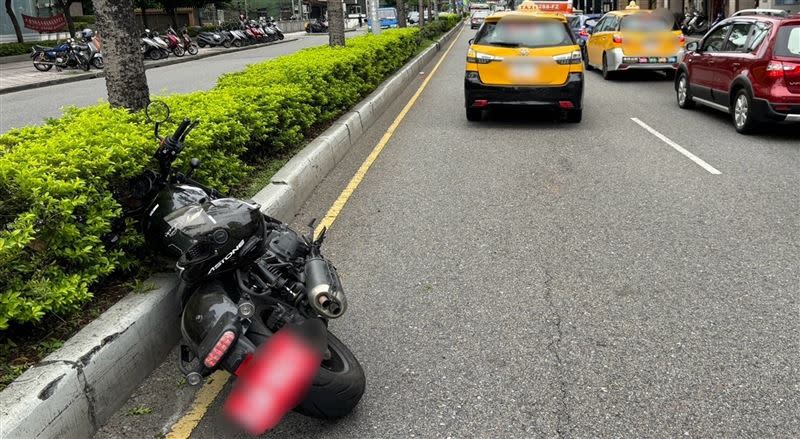 車禍事故現場。（圖／翻攝畫面）