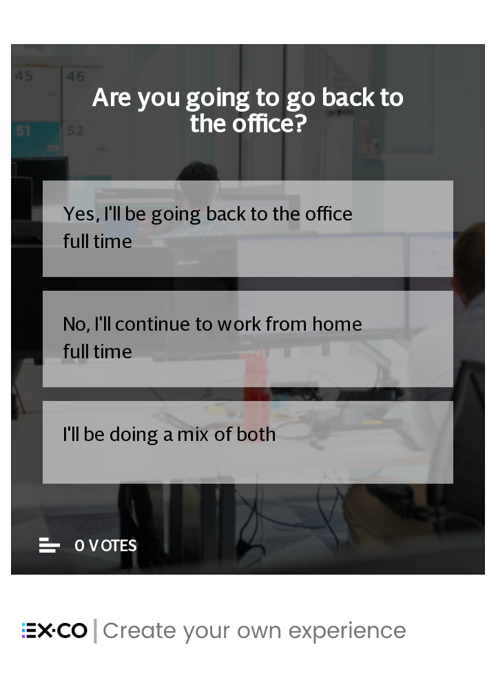 Back to work (in the office) poll