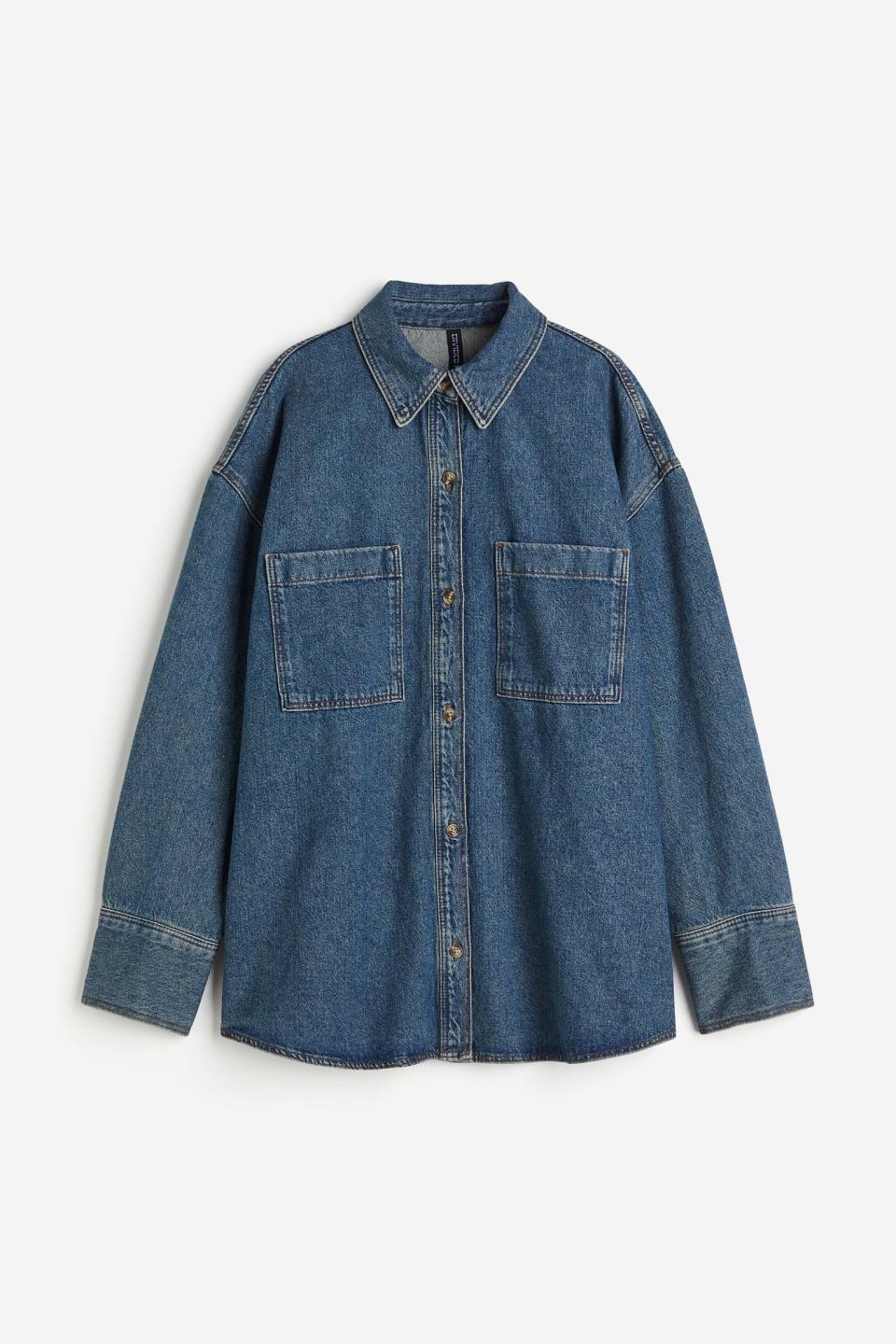 Oversized Denim Shirt [Photo via H&M] 