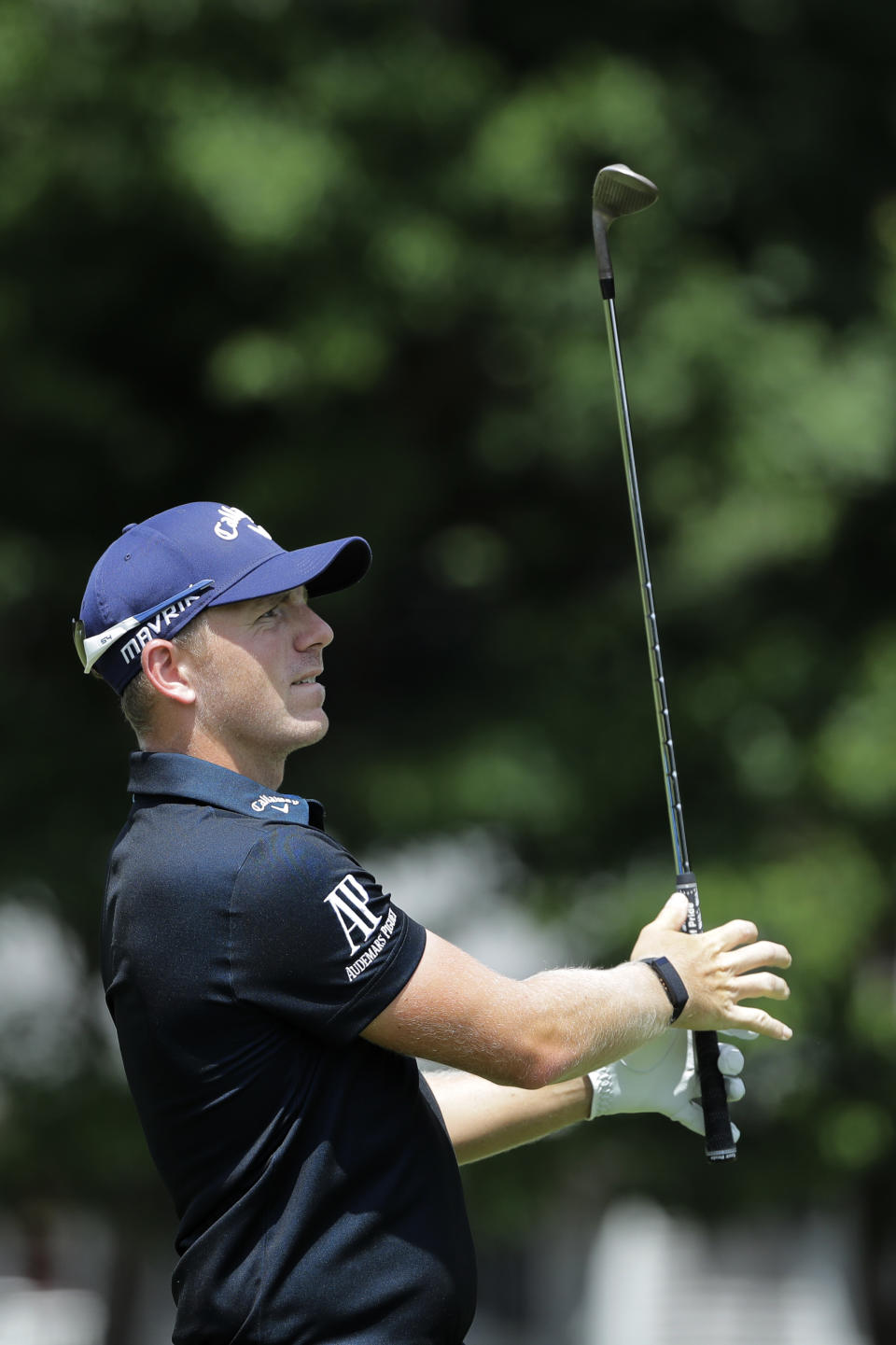 Matt Wallace, of England, during the second round of the Travelers Championship golf tournament at TPC River Highlands, Friday, June 26, 2020, in Cromwell, Conn. (AP Photo/Frank Franklin II)