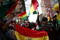 Protest against Bolivia's President Evo Morales in La Paz