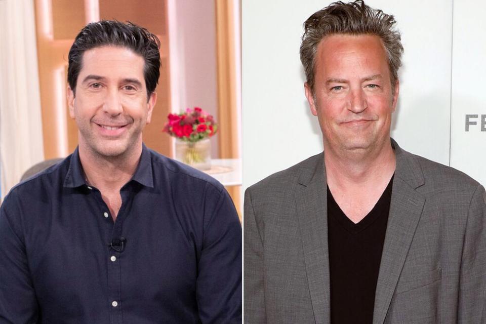 David Schwimmer and Matthew Perry | Ken McKay/ITV/Shutterstock; Taylor Hill/Getty Images