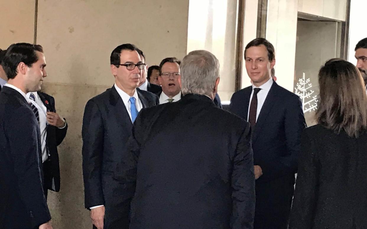 Jared Kushner (right) is leading the US peace effort - REUTERS