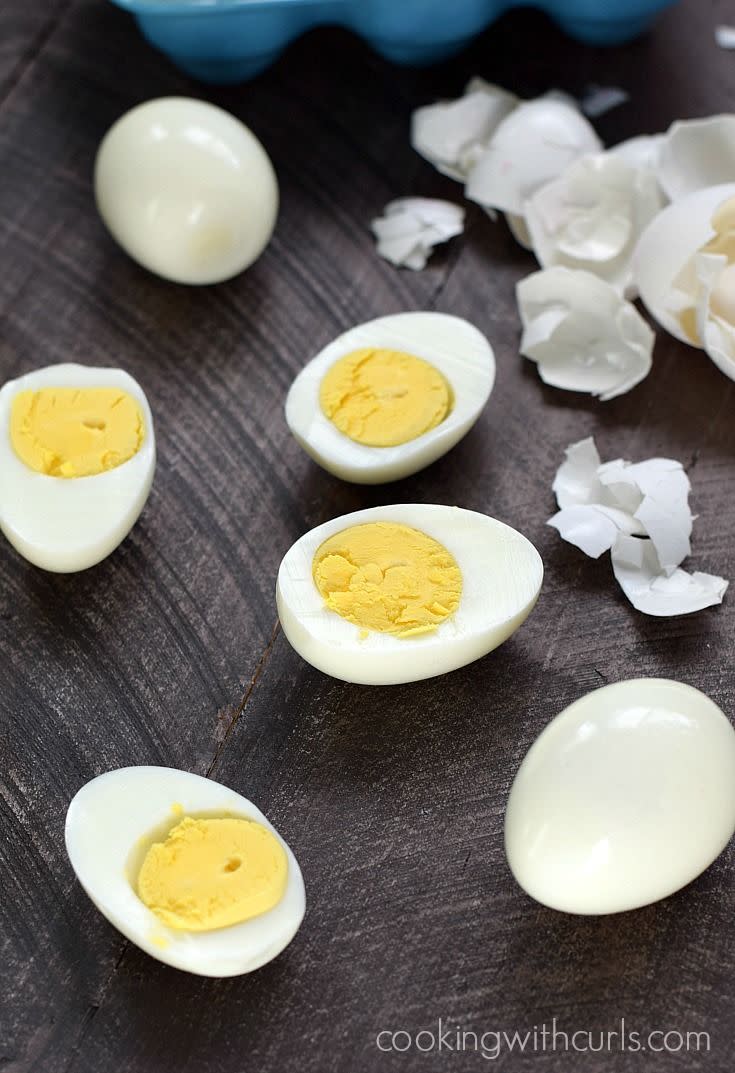 <p>Eat them for breakfast or as a filling mid-day snack. They're the best to have on hand!</p><p>Get the recipe from <a href="http://cookingwithcurls.com/2016/12/19/instant-pot-hard-boiled-eggs/" rel="nofollow noopener" target="_blank" data-ylk="slk:Cooking With Curls;elm:context_link;itc:0;sec:content-canvas" class="link ">Cooking With Curls</a>.</p>