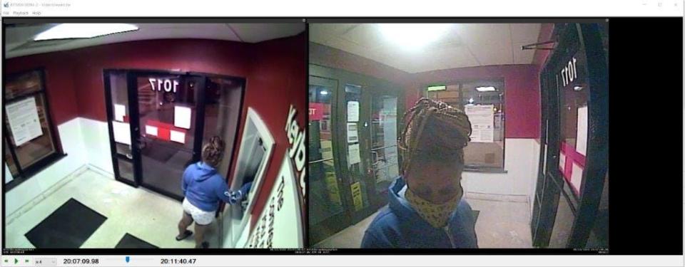 These images were used as evidence in a coronavirus fraud case against a Buffalo, NY, woman pictured withdrawing stolen unemployment benefits. She was sentenced to 41 months in prison and ordered to pay nearly $49,000 in restitution.