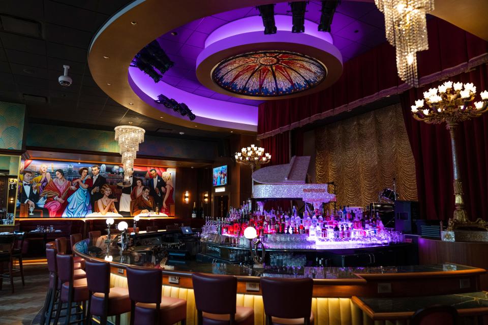 The Lounge features live music and a mother of pearl 1865 Steinway piano with room for 90 people at the new Jeff Ruby’s Steakhouse location near Fountain Square