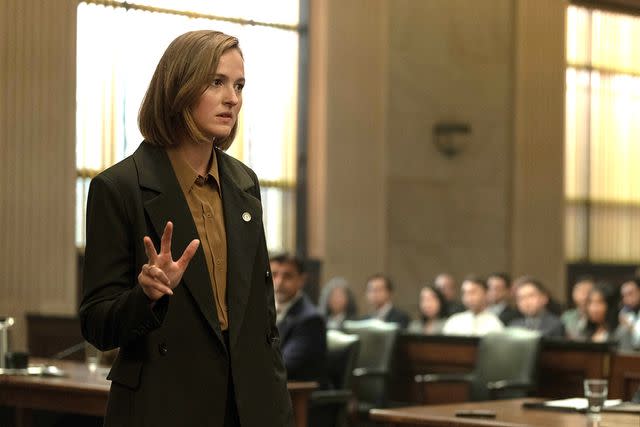 <p>Apple TV+</p> Renate Reinsve as Carolyn Polhemus in 'Presumed Innocent'