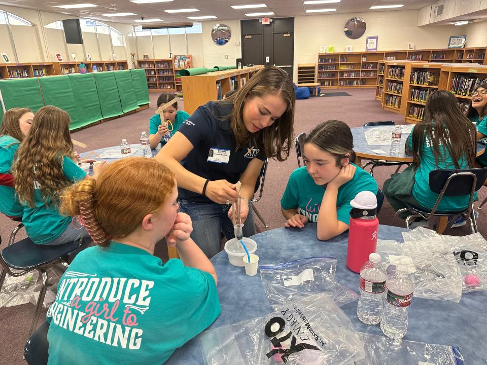 XTO Energy held "Introduce a Girl to Engineering Day" for Carlsbad's sixth grade girls on May 10, 2023.