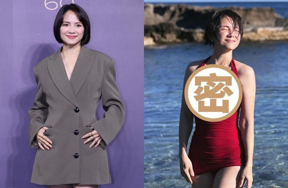 李心潔曬泳裝照洩真實狀態，48歲真面目網驚呆。（圖／中時資料照、臉書 李心潔 Sinje Lee）