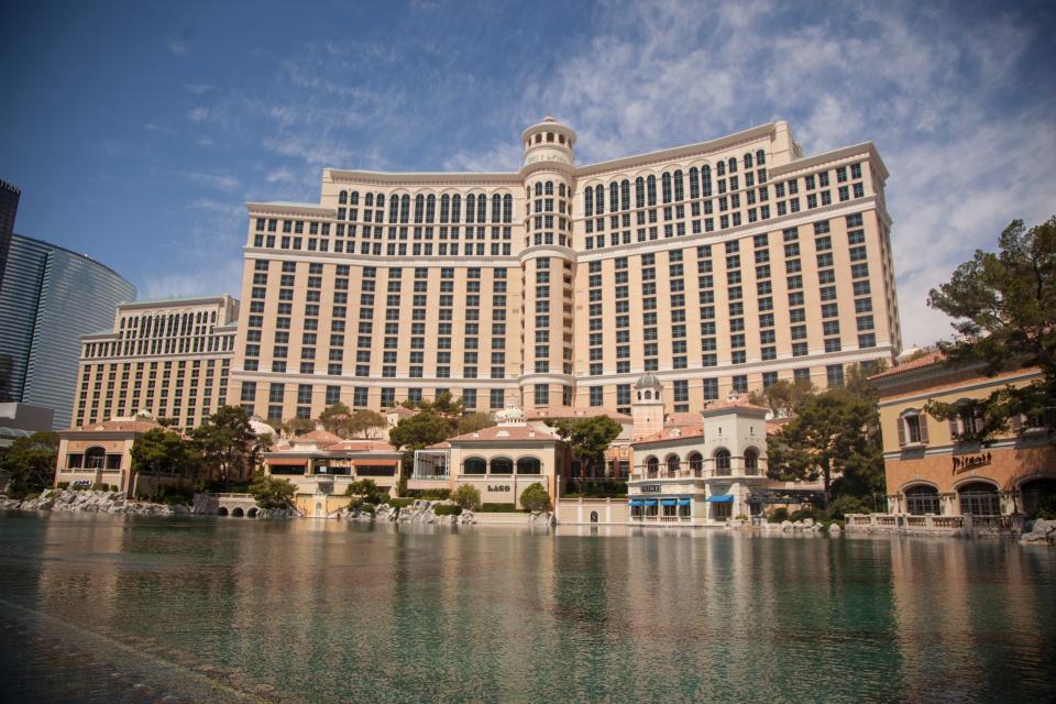 Crews works around the clock to maintain the famous Bellagio fountains in Las Vegas Friday, June 14, 2019.