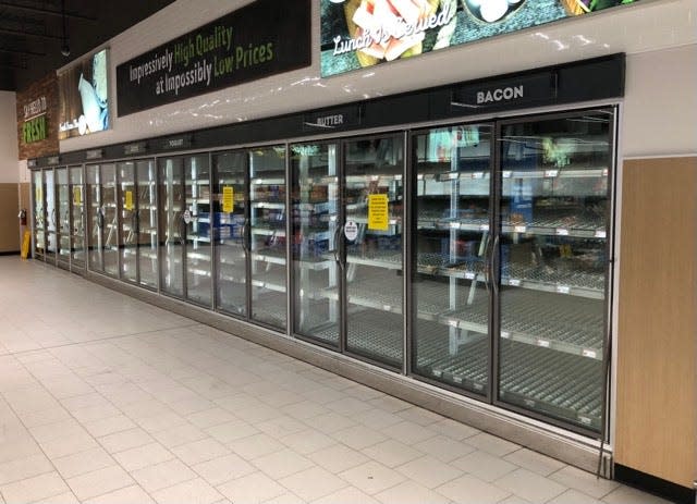 Inventory has been pulled from coolers at the ALDI store on North Winton Road because of a mechanical breakdown.