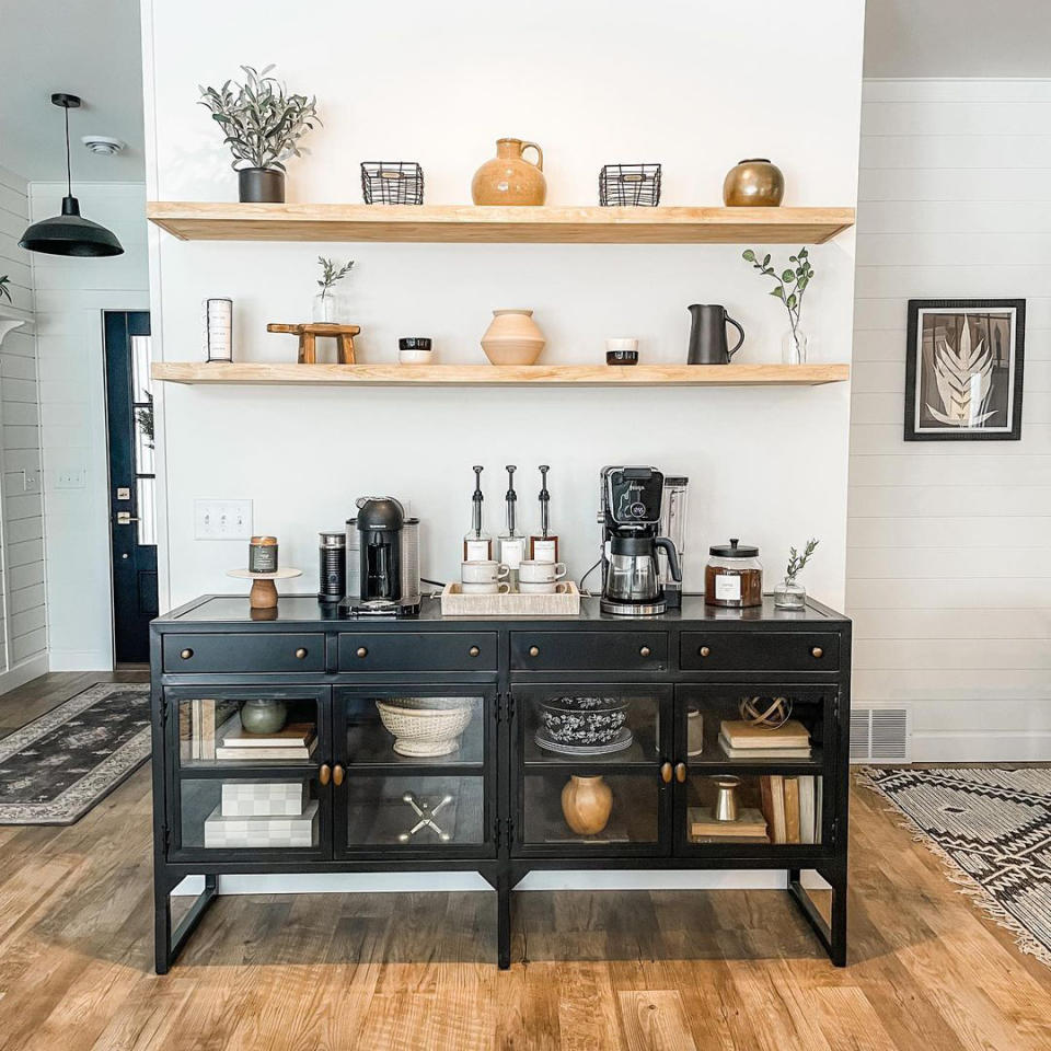 8. Bring cafe culture home with a coffee station