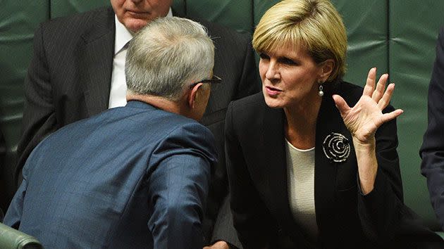 There is no suggestion Ms Bishop broke any rules when she represented Malcolm Turnbull at a charity event in WA. Photo: 7 News