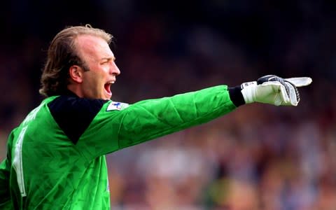 Dad Bryan Gunn in his Norwich City days - Credit:  EMPICS Sport