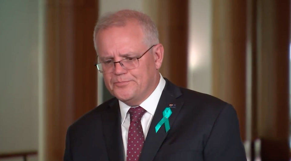 Prime Minister Scott Morrison apologises to Brittany Higgins. 