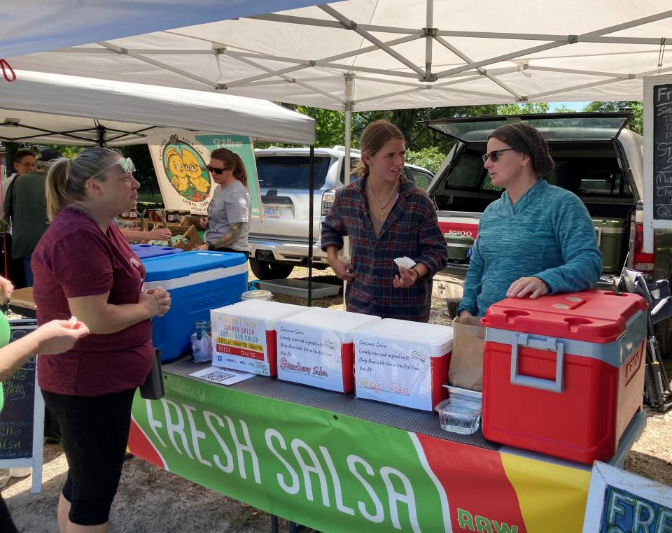 RAWsalsa at the Poplar Grove Farmers' Market on Wednesday, May 10, 2023. ALLISON BALLARD/STARNEWS