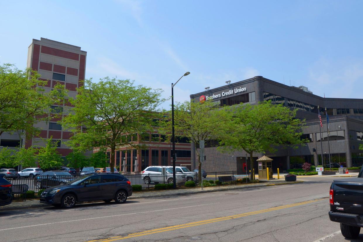 Teachers Credit Union will change its name on June 26. The downtown South Bend headquarters for the financial institution is shown Monday.