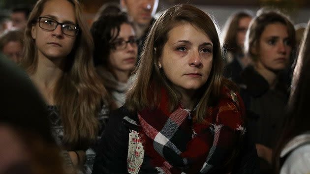 Thousands have been gathering in cities across the United States to protest Trump's victory. Source: Getty.