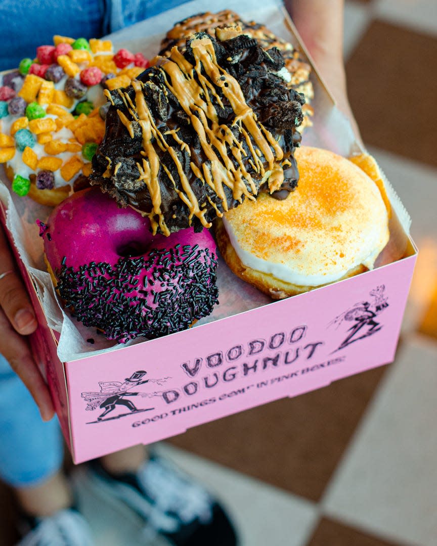 Voodoo Doughnut treats in the wild.