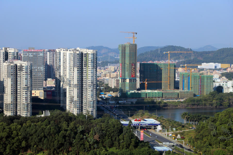 內地樓市不振，令多家內房企業先後爆煲。 (Wang Jianfeng / Costfoto/Future Publishing via Getty Images)