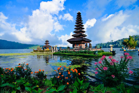 Bali, Indonesia: Taman Ayun Temple.  Bali is cheap holiday destination for Brits