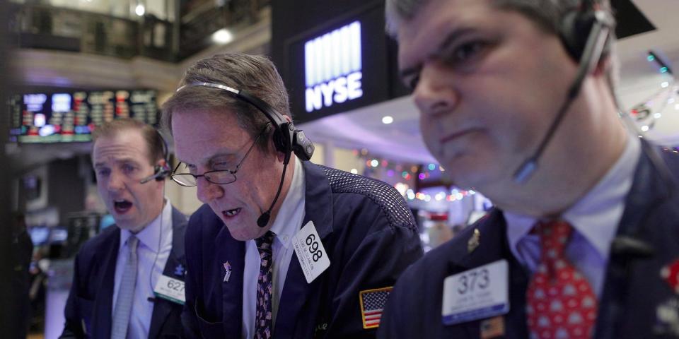 Traders New York Stock Exchange NYSE