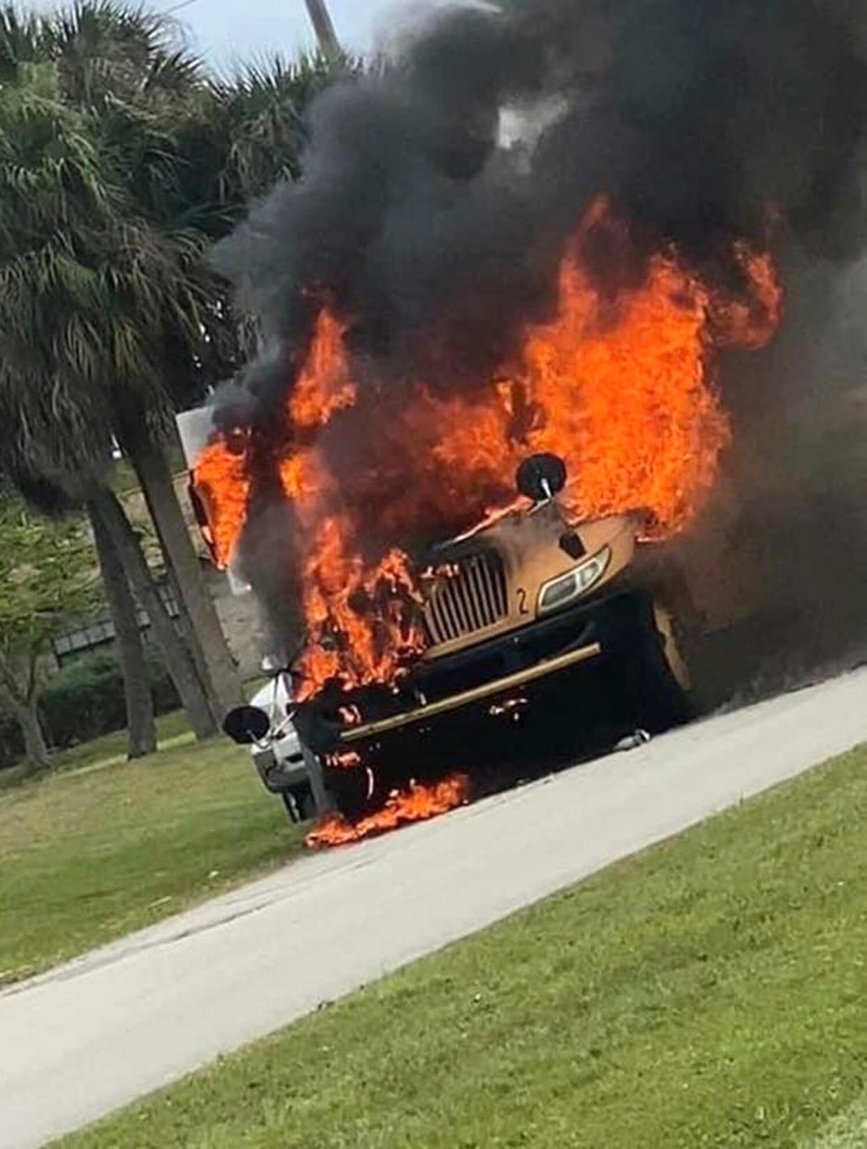 Florida Bus Driver Saves 40 Students After Bus Catches on Fire