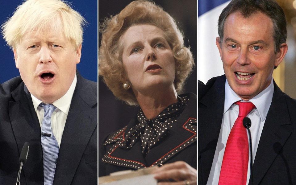 Johnson, Thatcher and Blair are, according tot Curtice, the ‘titans of post-war politics’