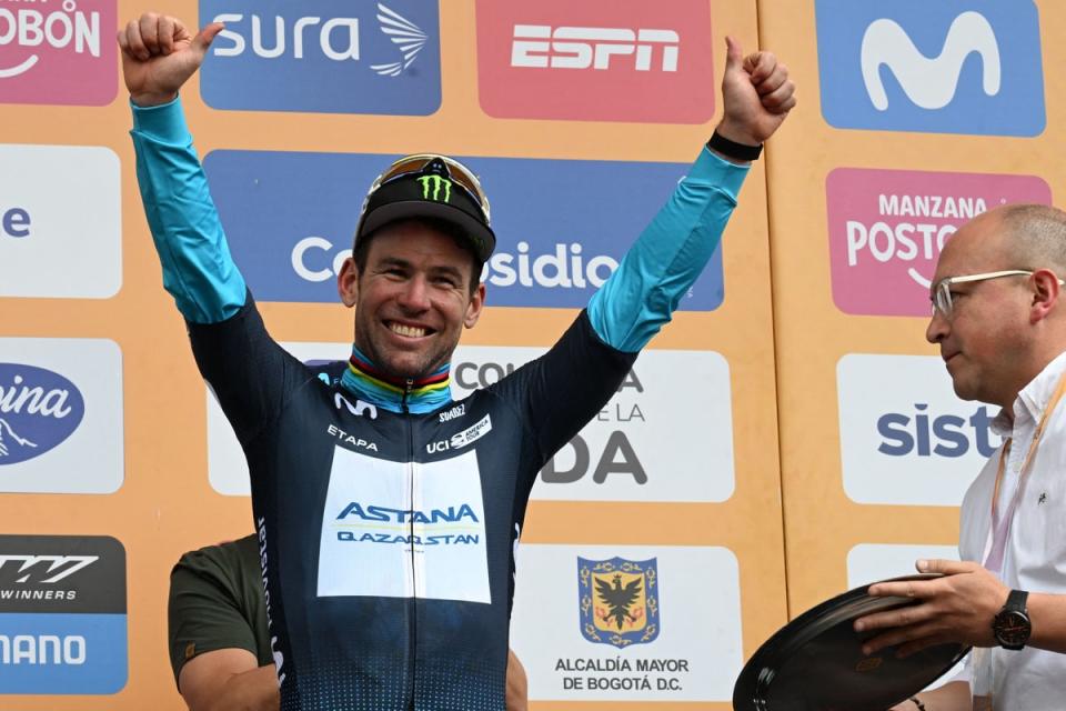 Cycling sprint star Cavendish, 39, says he is ‘truly humbled’ to be knighted (AFP via Getty)