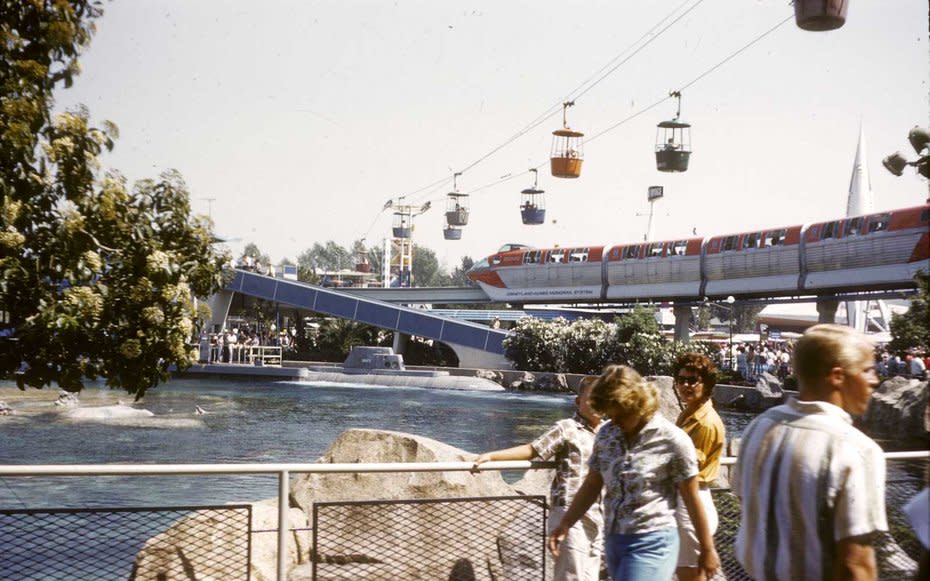 <p>Beginning in 1956 at Californias Disneyland and 1971 at Floridas Magic Kingdom, these sky gondolas took passengers across the park in delightful colorful buckets overlooking bustling crowds below. When Disneyland opened the Matterhorn Bobsleds in 1959, passageways were even erected to allow the Skyway to fly straight through the new mountain. Though more transportation than ride, the Skyway between Fantasyland and Tomorrowland was a nostalgic gem that closed somewhat surprisingly in California in 1994, and five years later in Florida. The remnants of Disneylands Skyway were demolished earlier this year to make room for Star Wars Land, but at the Magic Kingdom, an impressive Tangled-themed restroom area has replaced the abandoned Fantasyland chateau.</p>