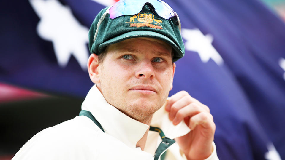 Steve Smith, pictured here before a Test match in 2017.