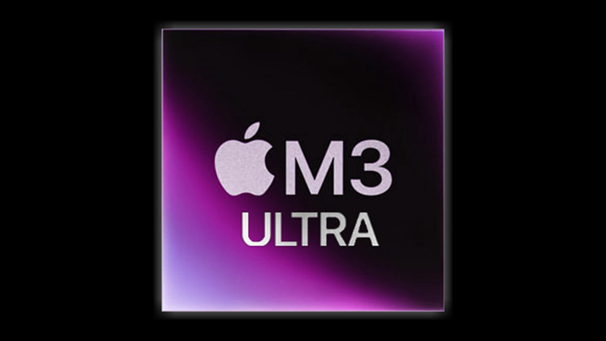  A mockup of the possible Apple M3 Ultra logo. 