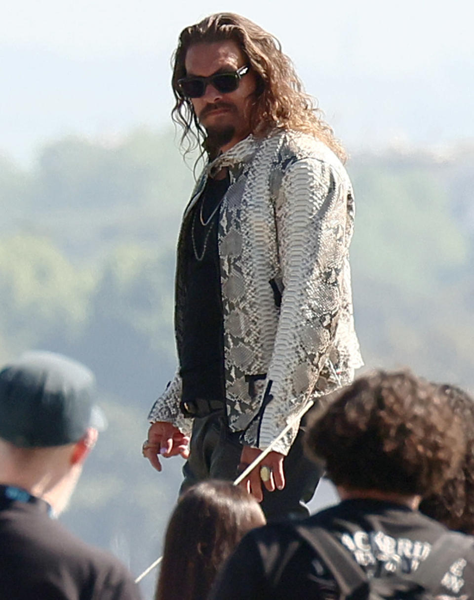 <p>Jason Momoa films <em>Fast & Furious 10 </em>in Rome, Italy on May 13. </p>